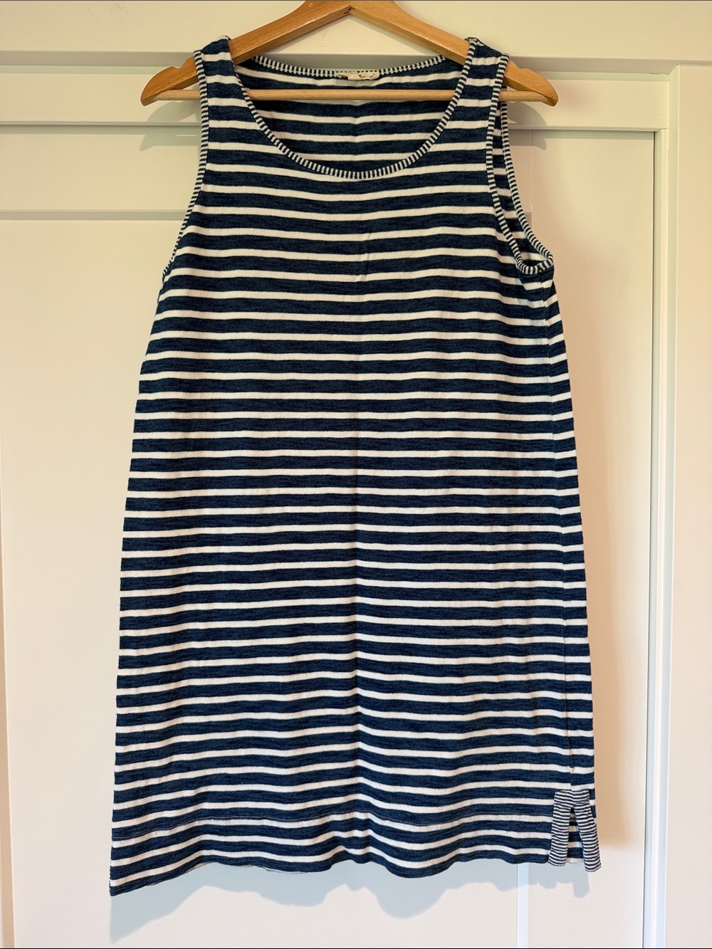 Jane and Delancey Navy and White Striped Tank Dress